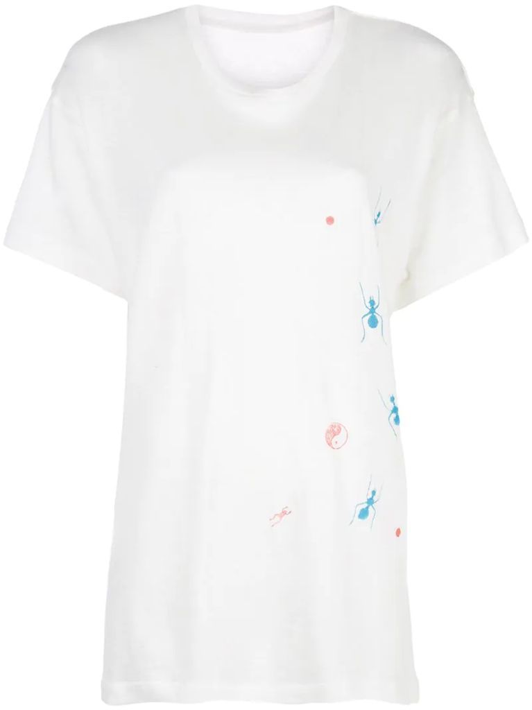 ant print t-shirt