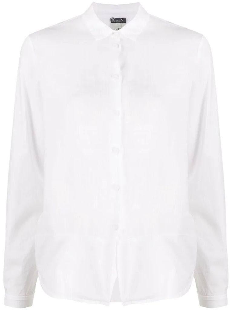 spread-collar shirt