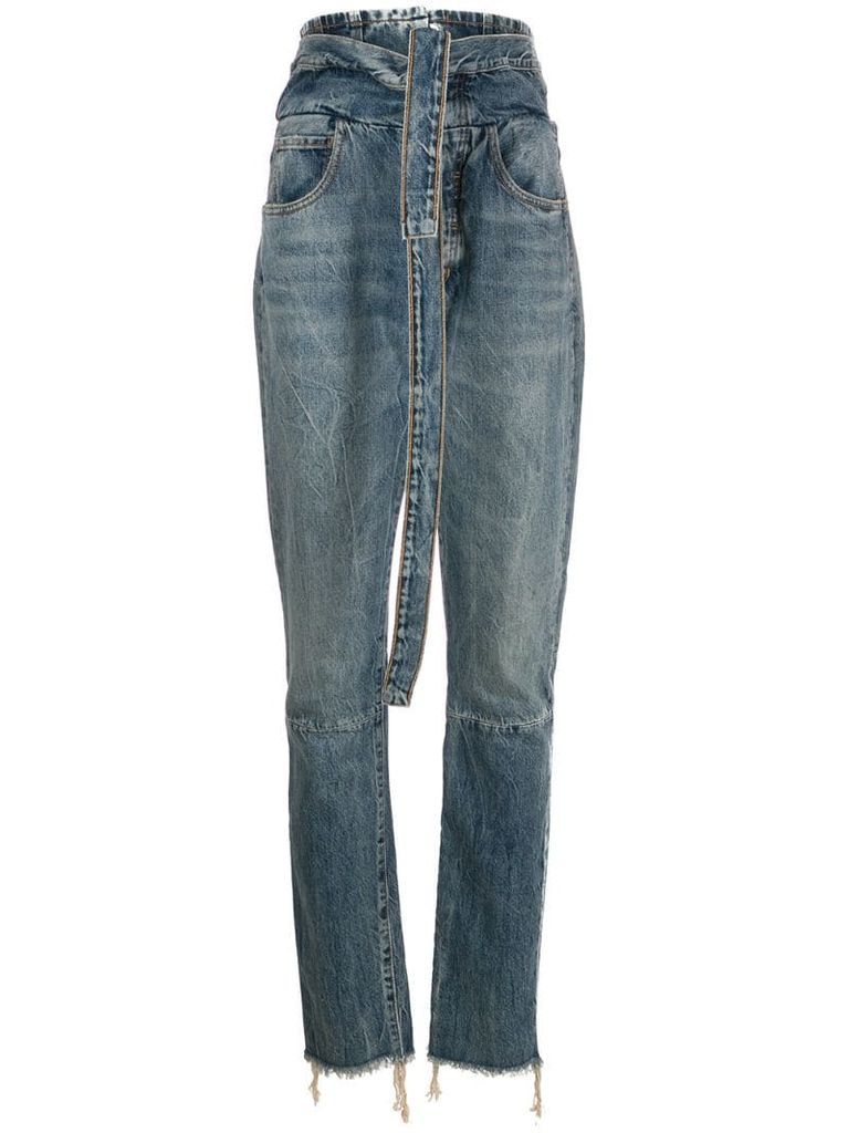belted corset jeans