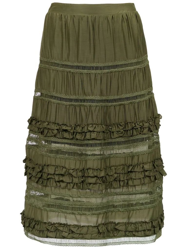 Belvedere silk skirt