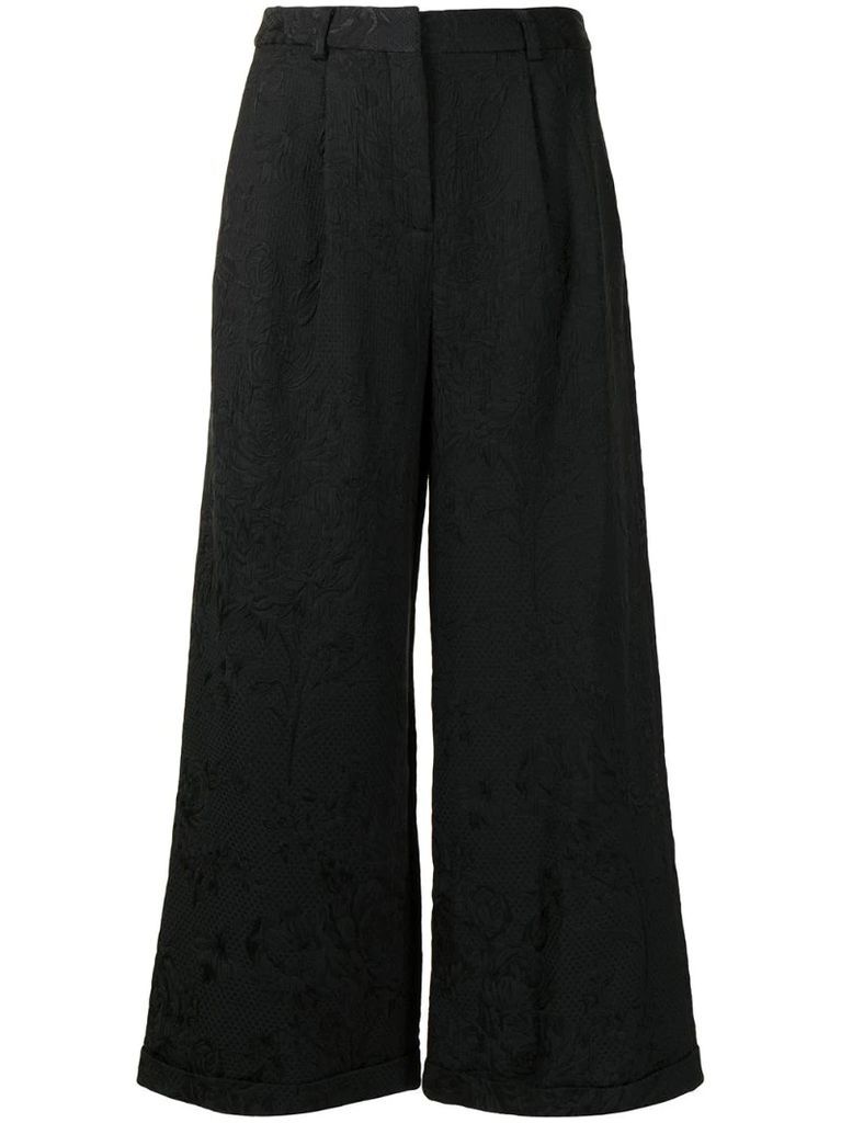 brocade pattern trousers