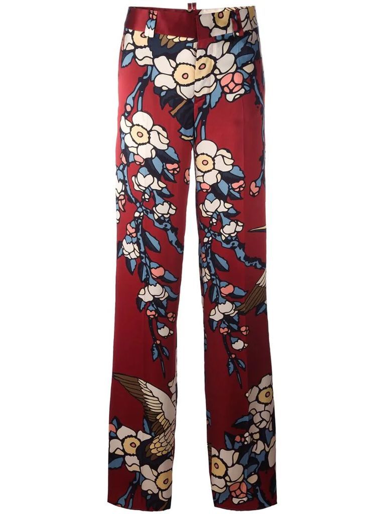 'Blossom' print trousers