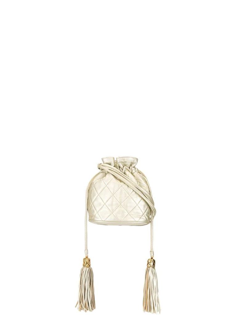 1990s tassel drawstring shoulder bag