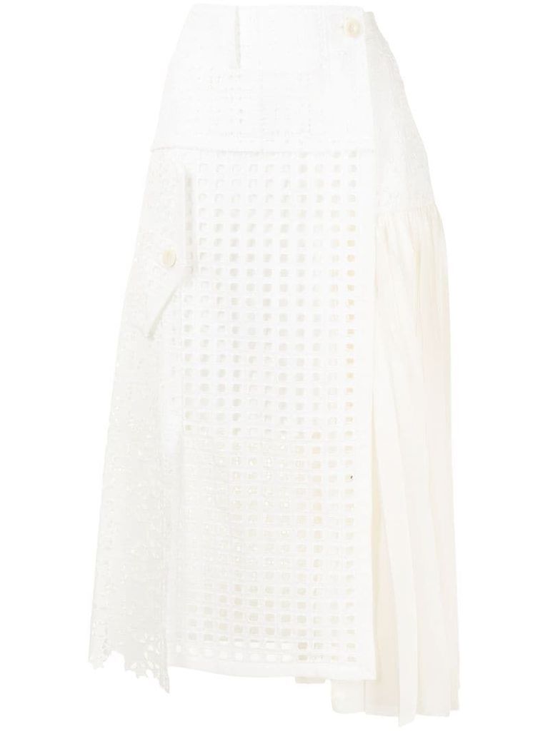 asymmetric midi skirt