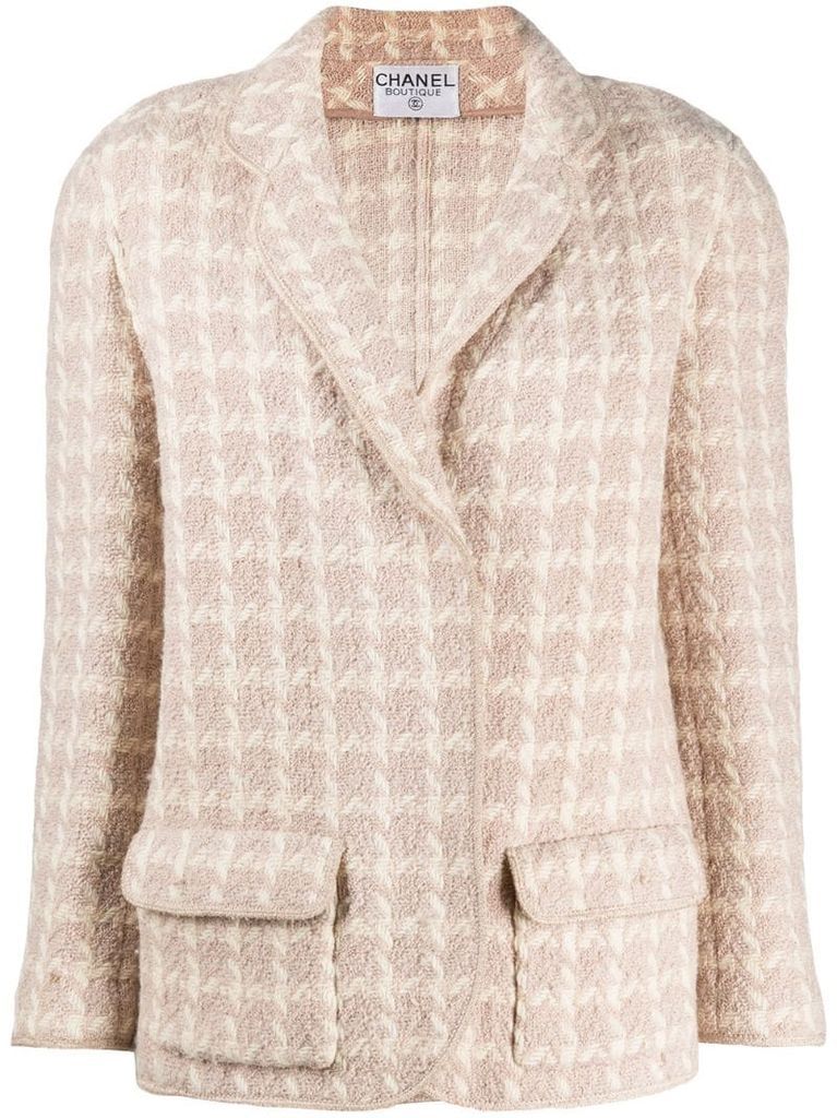 1980s check pattern jacket