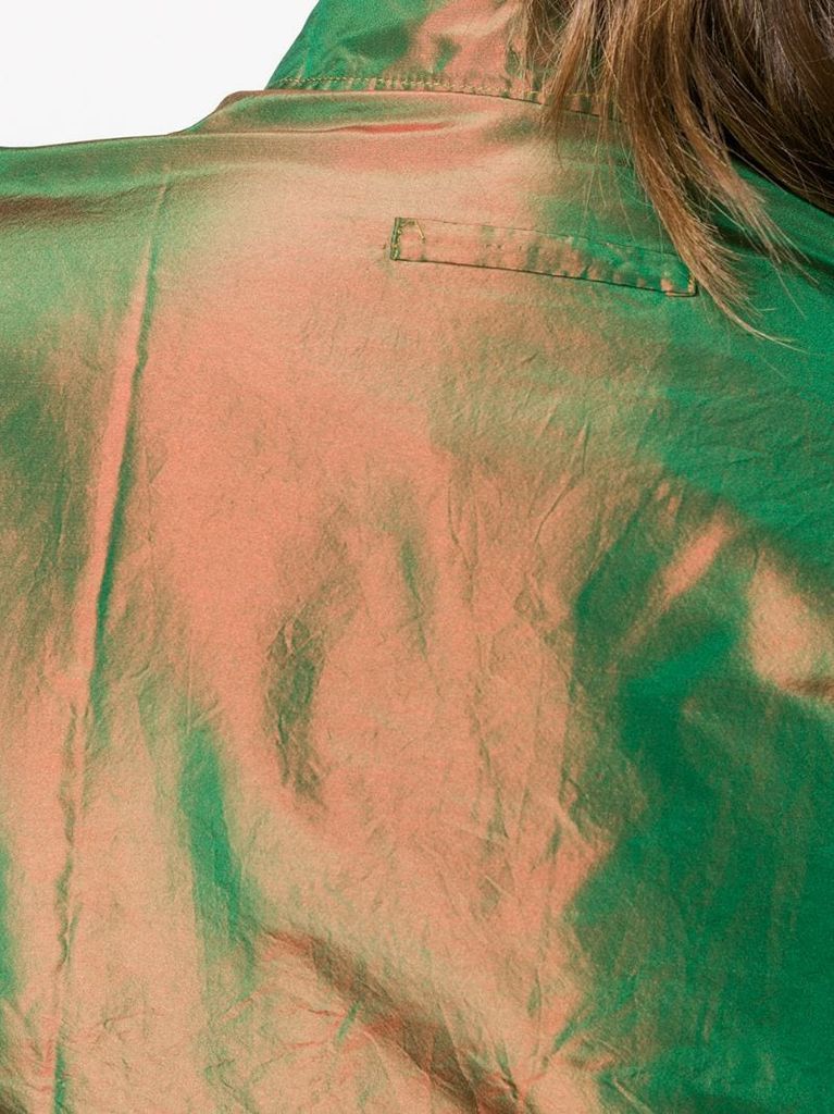 1990s iridescent effect button-down shirt