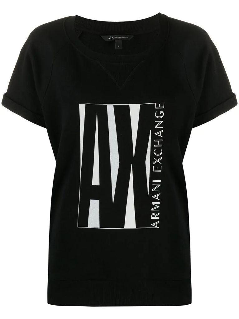 AX logo-print T-shirt