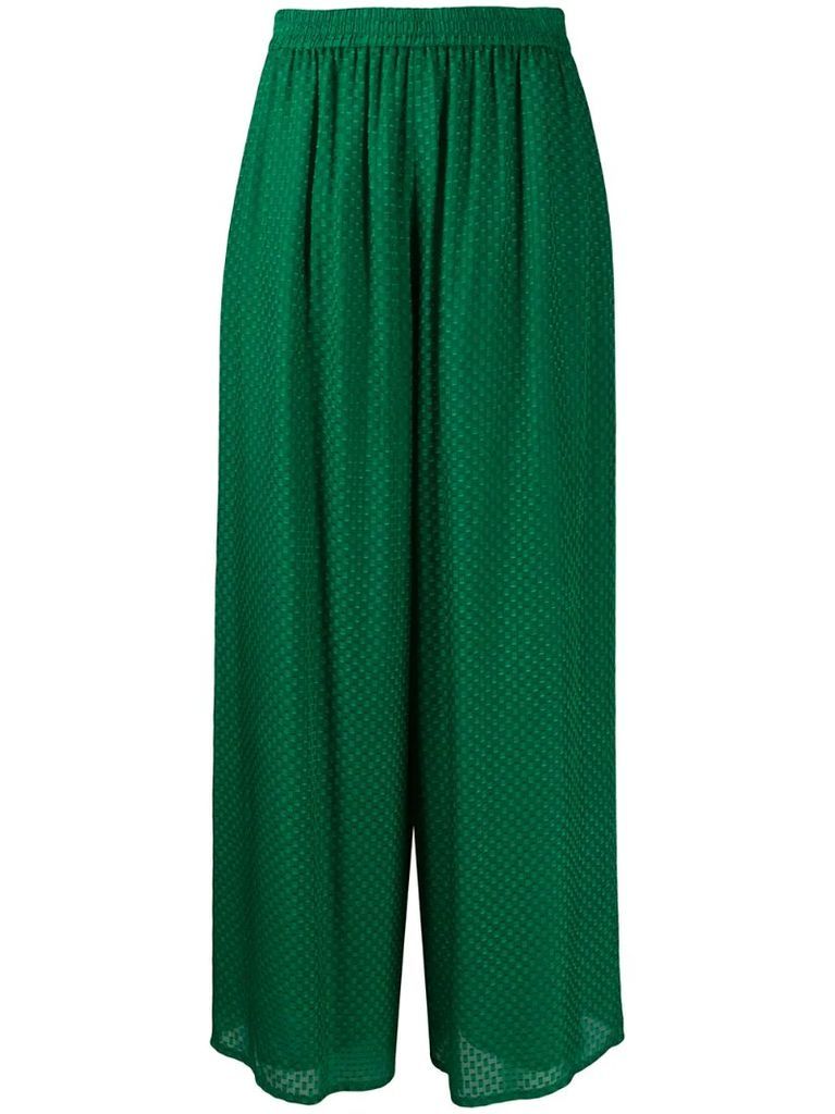 all-over texture trousers