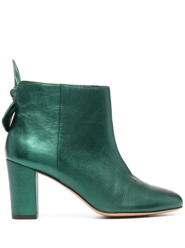 bow-detail ankle boots