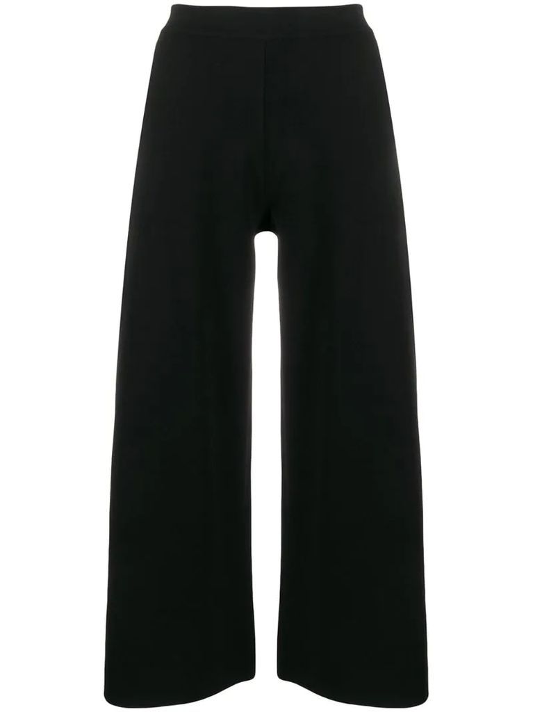 high-rise cropped culottes