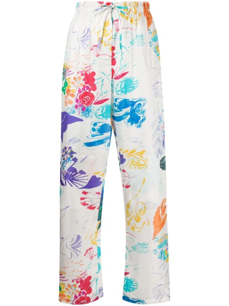 Ami printed trousers