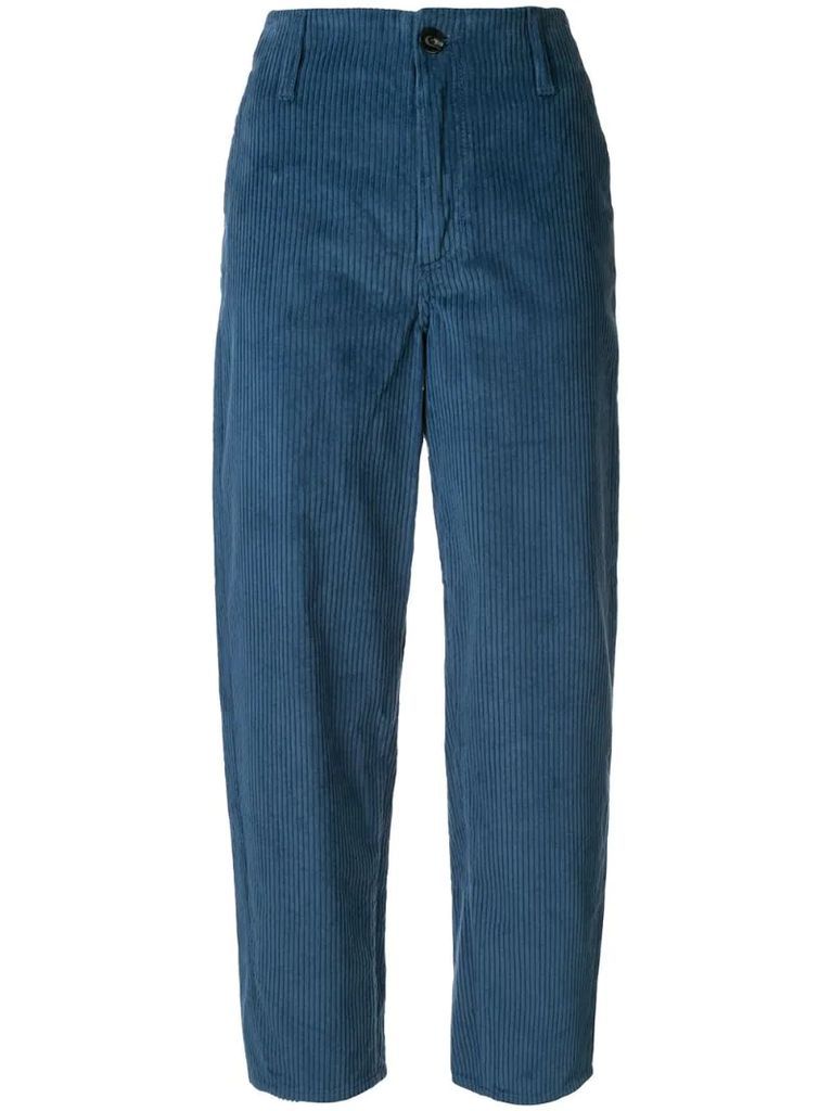 Esoteric straight corduroy trousers