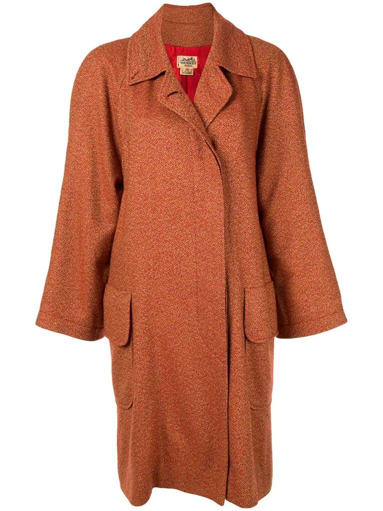 pre-owned cashmere single-breasted coat