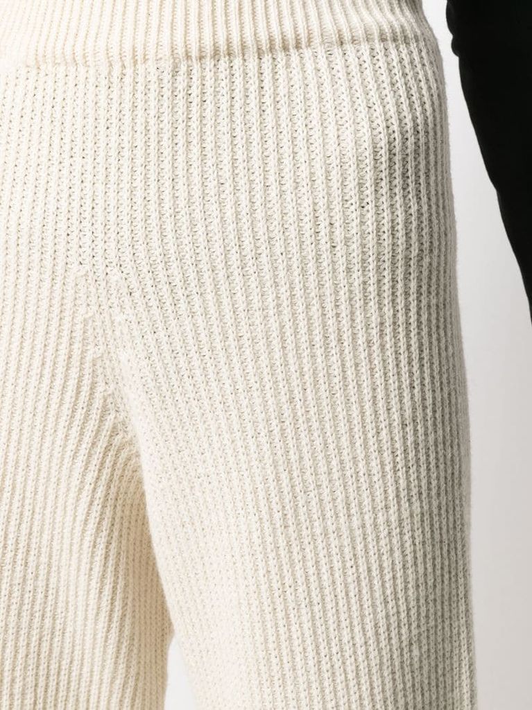 Tauro rib-knit trousers