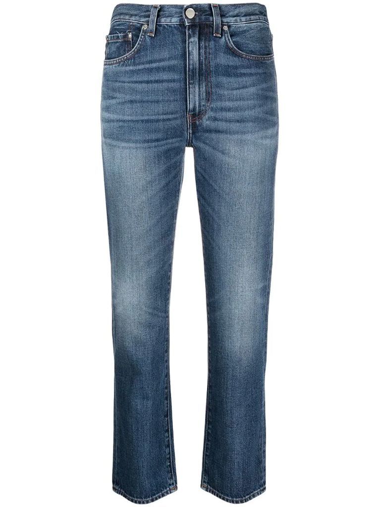 Twisted Seam straight leg jeans