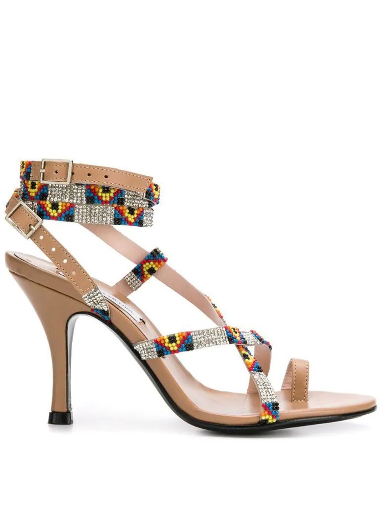 Aztec strappy sandals