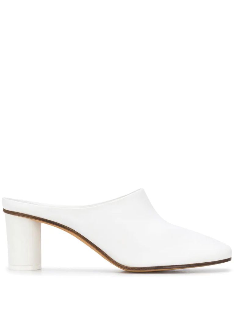 slip-on heeled mule