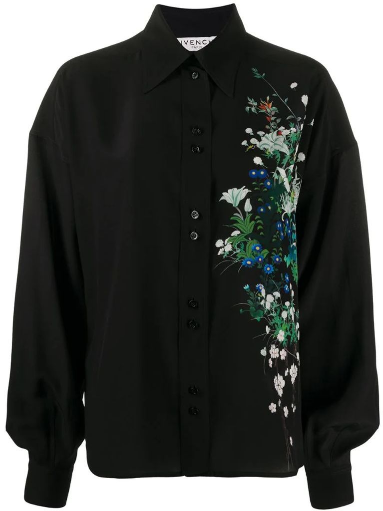 floral detail blouse