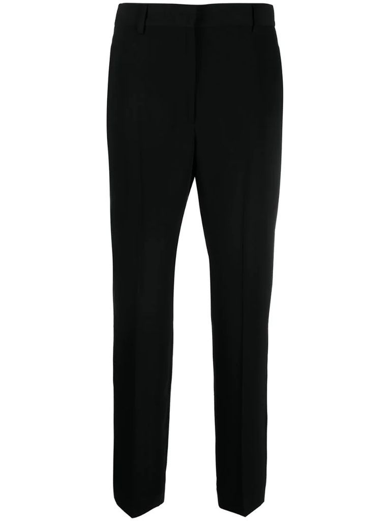 cropped high-waisted tailored trousers
