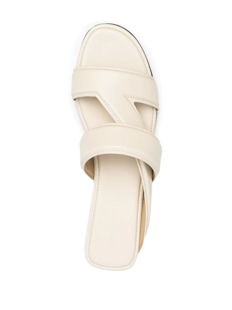 strap-detail block-heel sandals