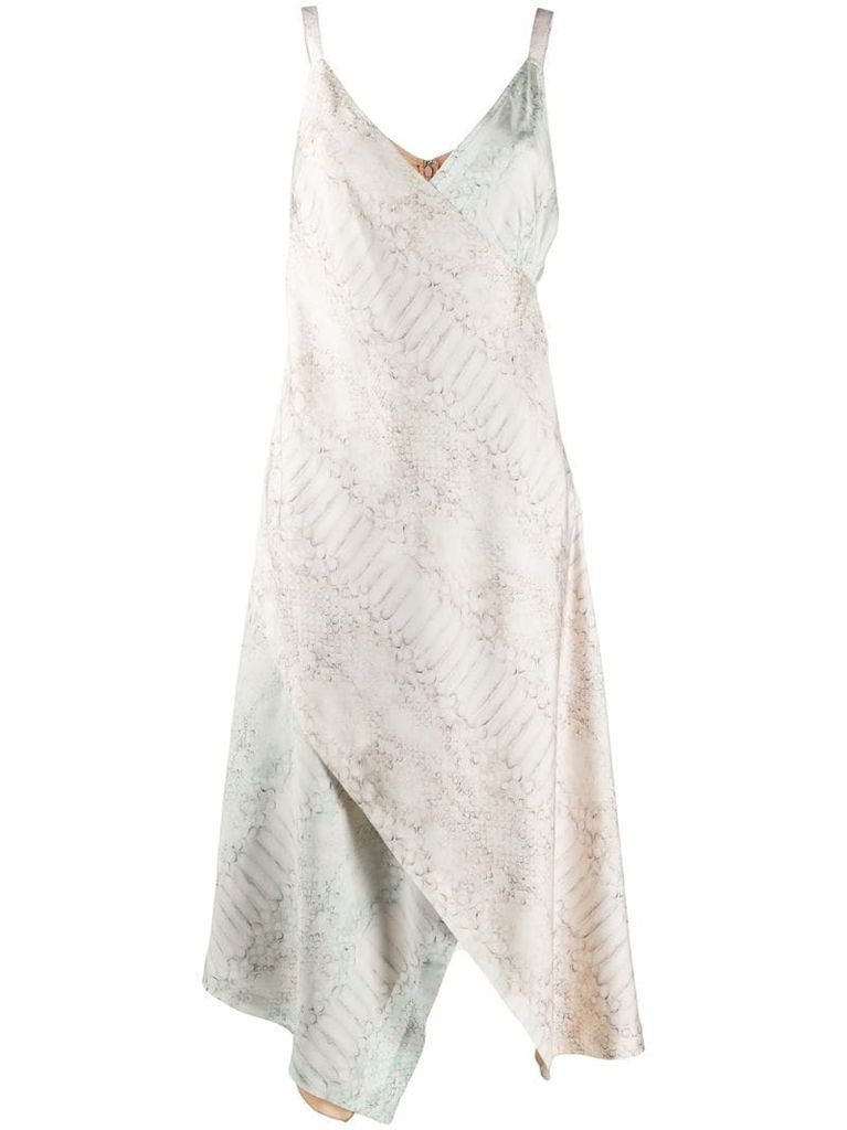 Alicia snakeskin print dress