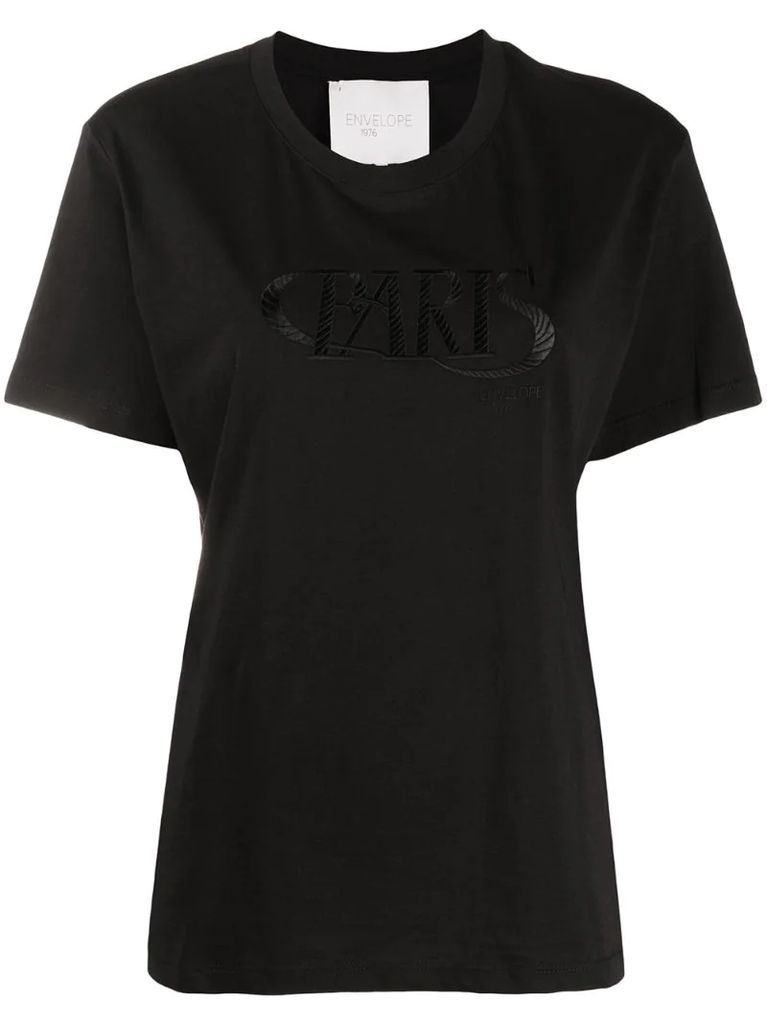 Paris embroidered T-shirt