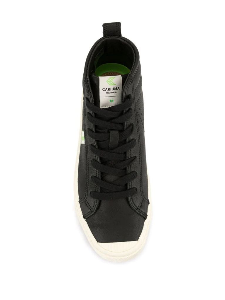 OCA High Black Premium Leather Sneaker