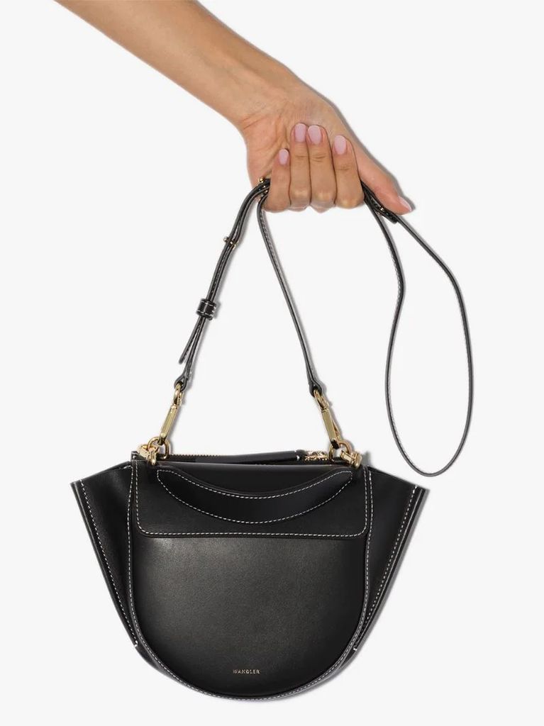 Hortensia leather shoulder bag