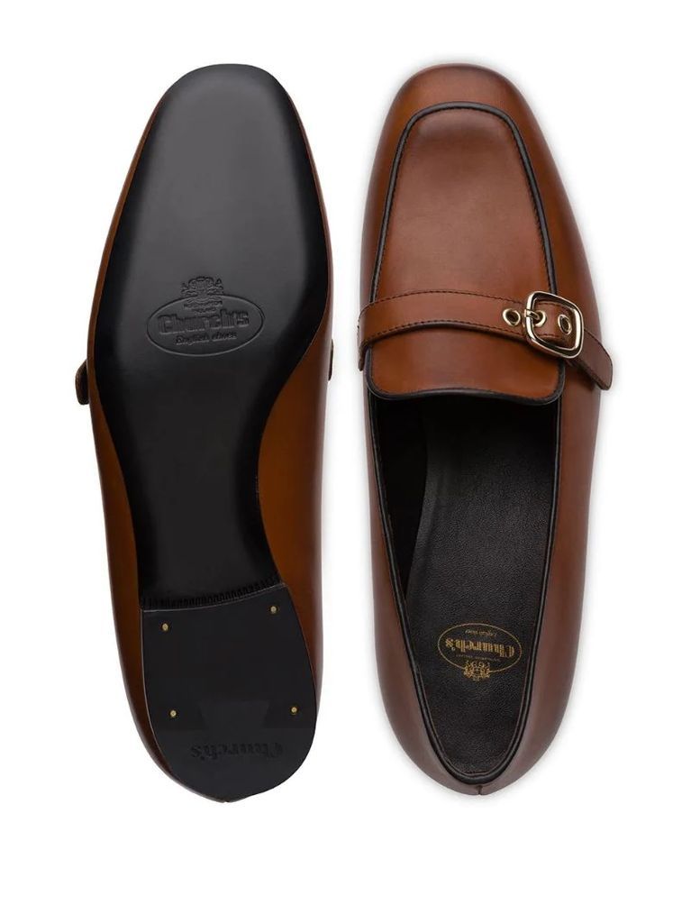buckle strap loafers