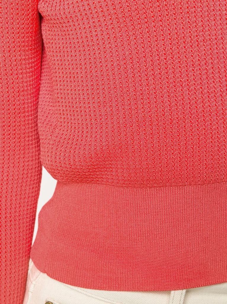 cropped long sleeve jumper