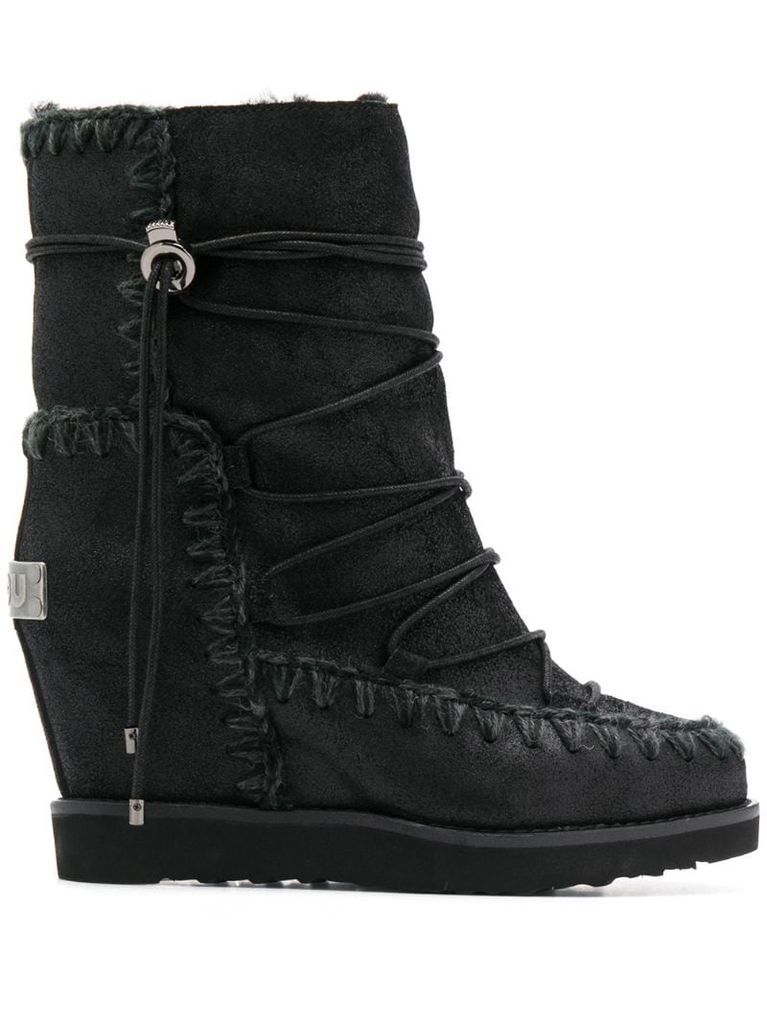 Eskimo wedge-heel ankle boots
