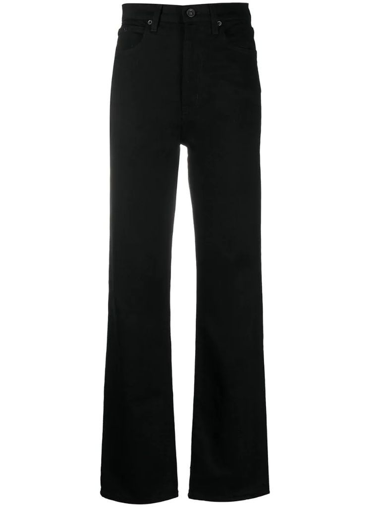 London high-rise straight jeans