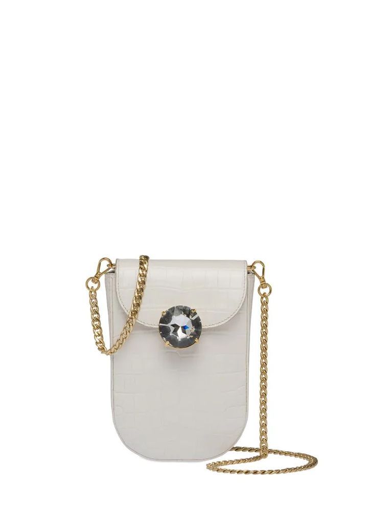 crystal embellished mini bag