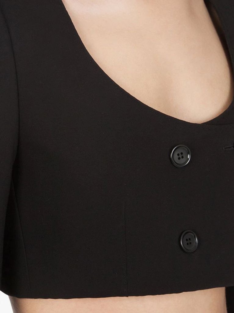 cropped double-breasted jacket