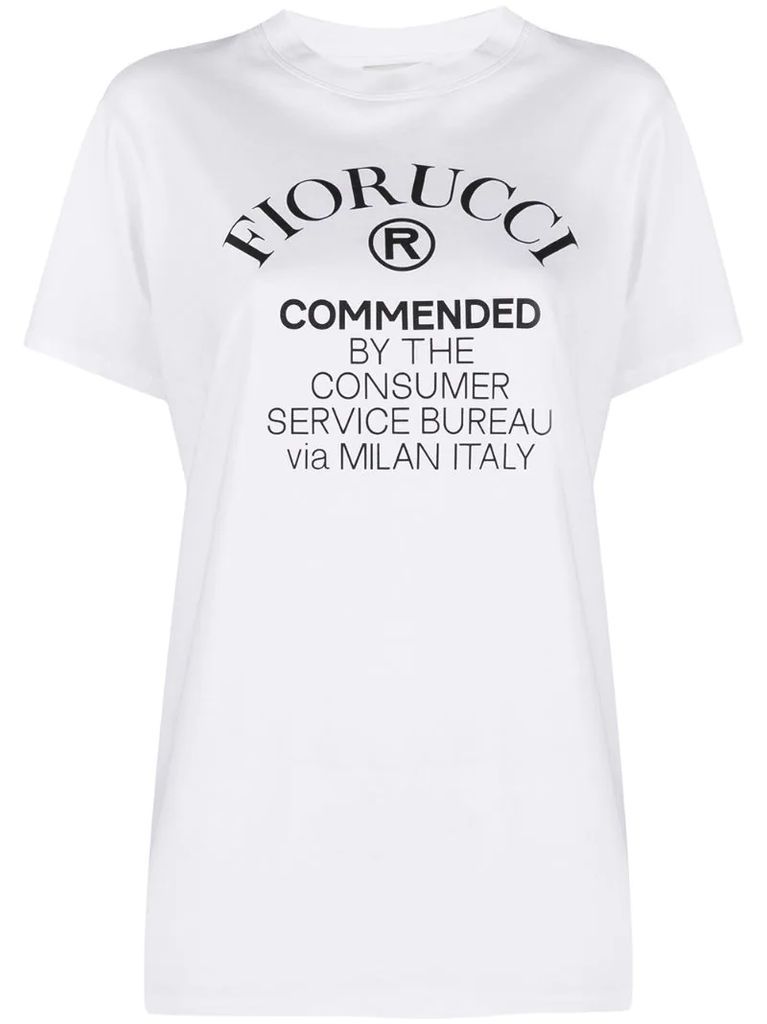 Commended logo-print T-shirt