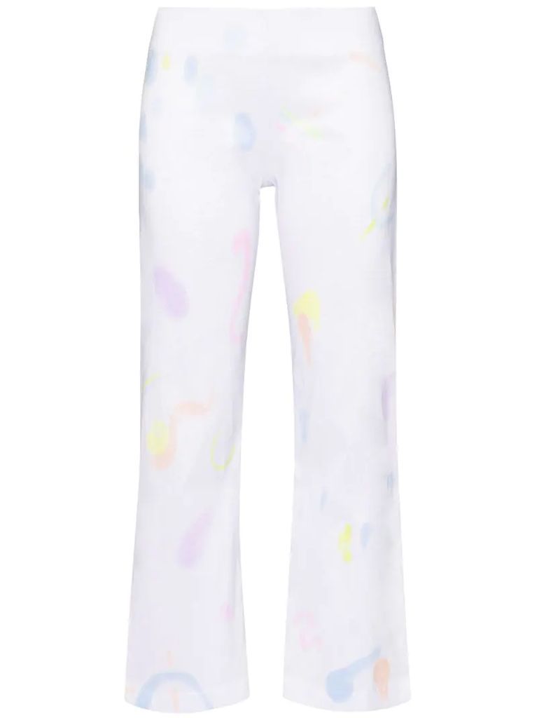 tie-dye Mariposa cropped trousers