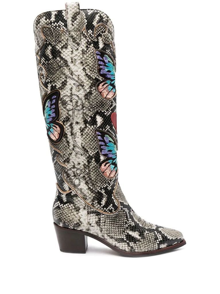 Faw python ankle boots