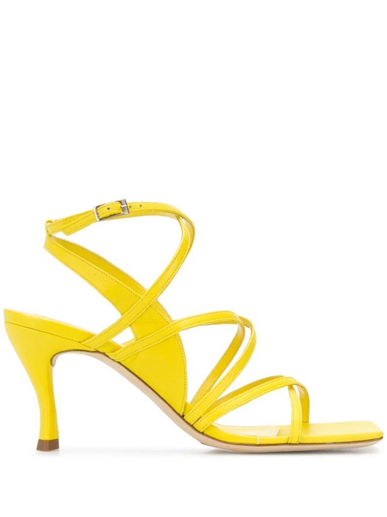 square toe 90mm strappy sandals