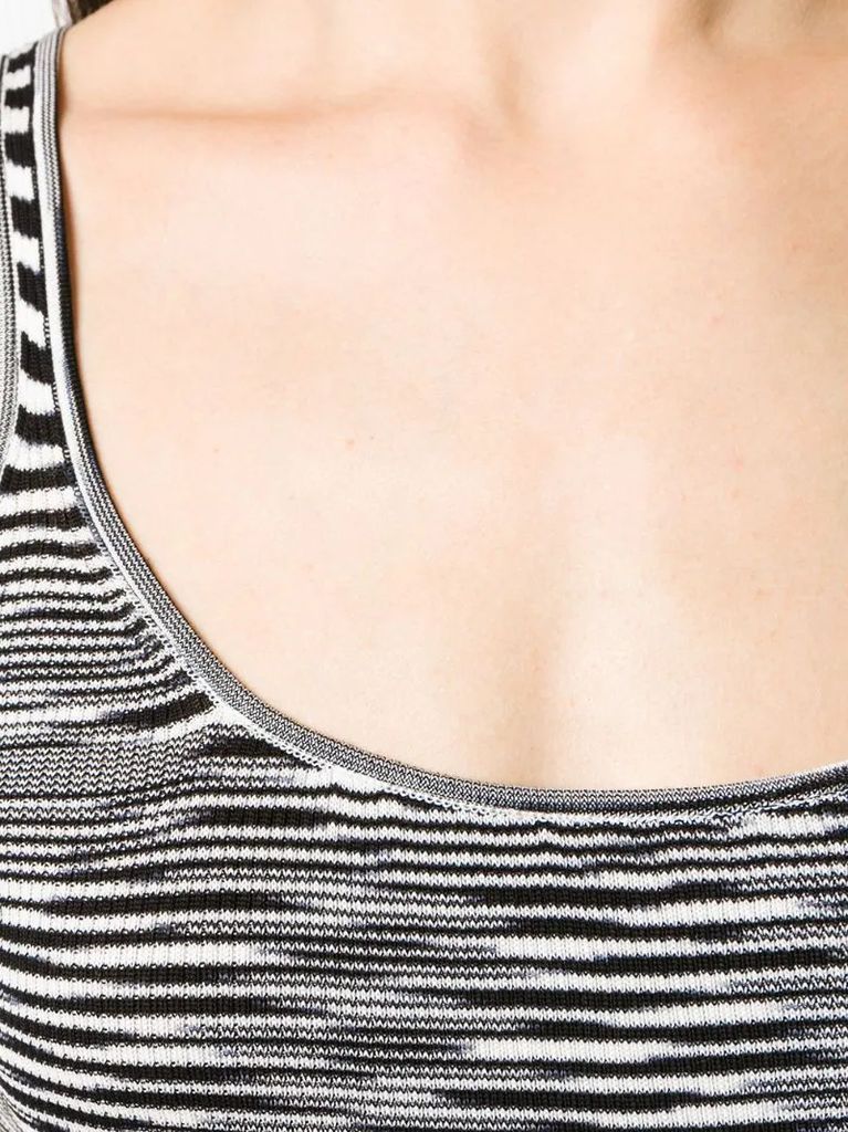 abstract knit vest top