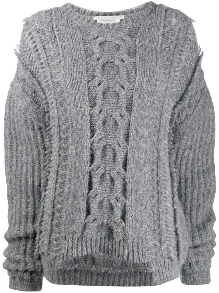 cable knit sweater