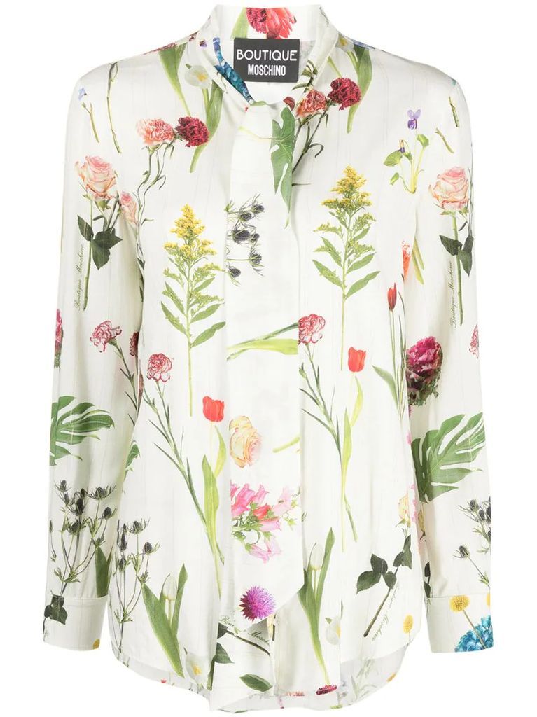 floral print long sleeve shirt