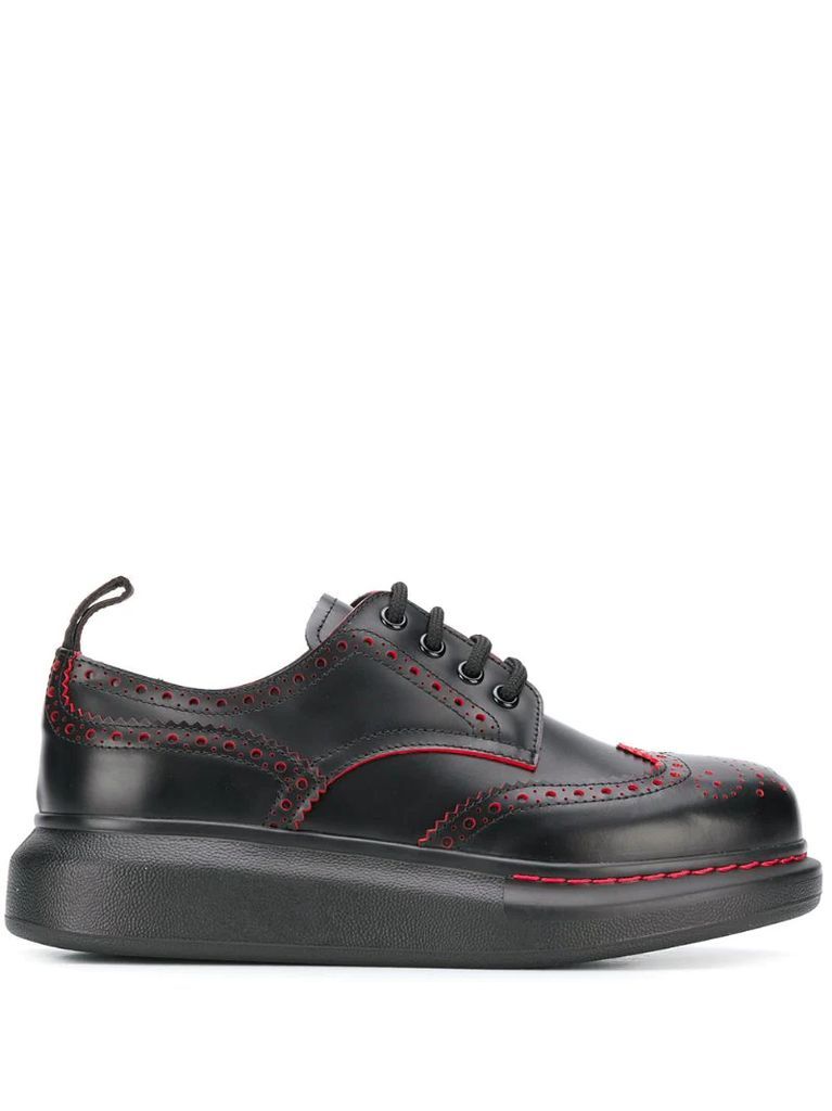 Hybrid lace-up brogues