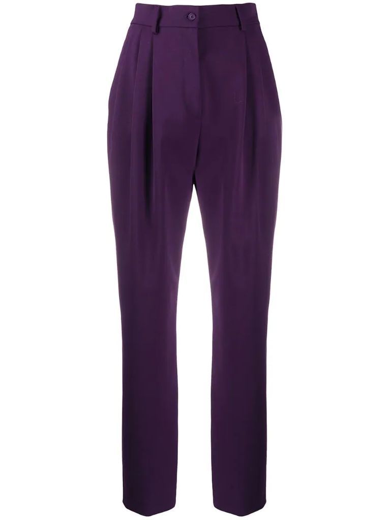 high-waisted tailored trouser