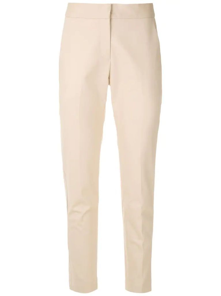 side pockets straight trousers