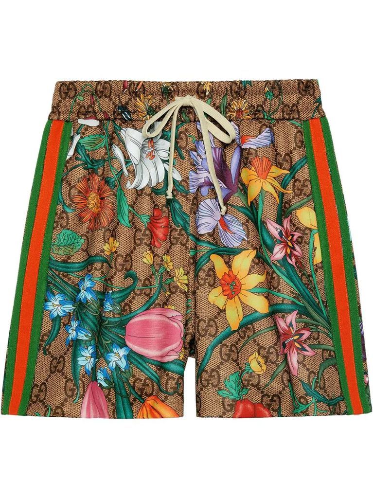 GG Flora print shorts
