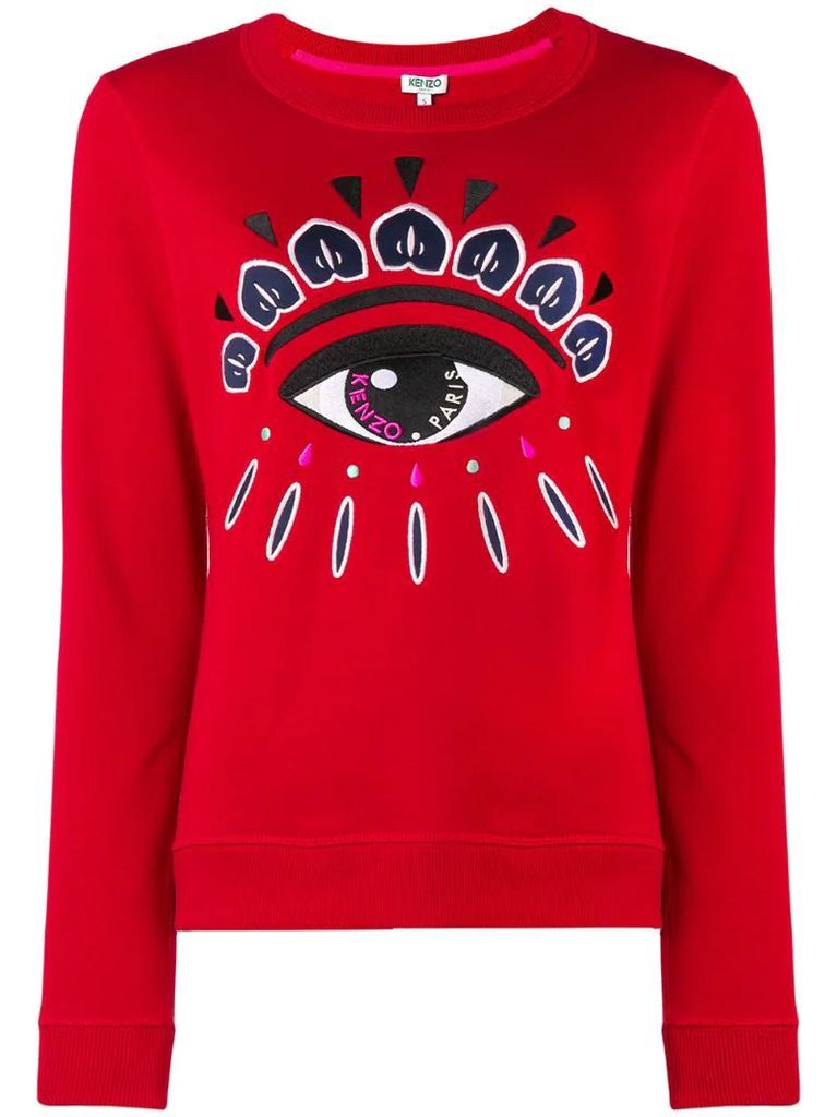 Eye embroidered sweatshirt