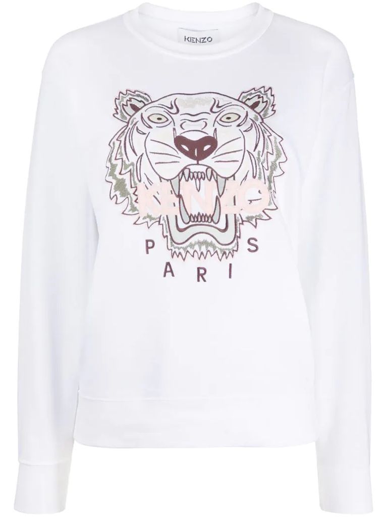 Tiger embroidered sweatshirt