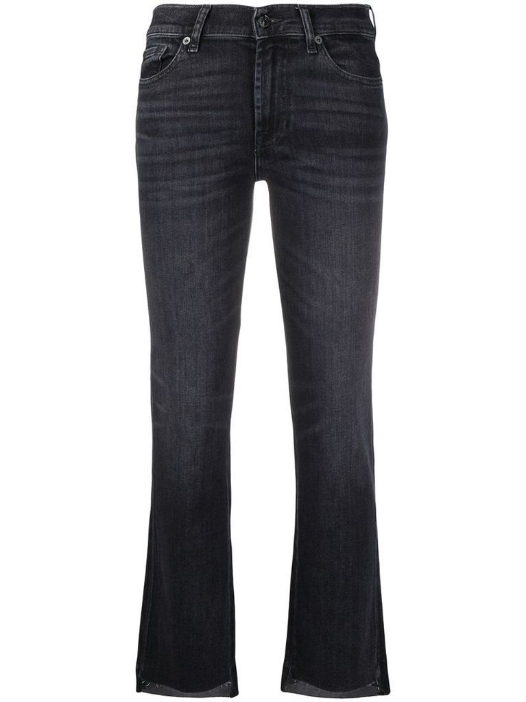cropped skinny-fit jeans