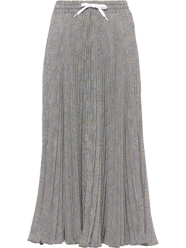 Prince of Wales pleated skirt