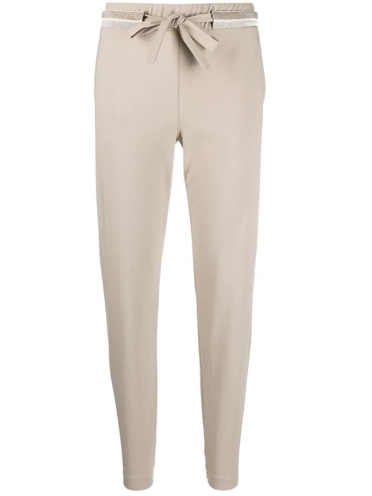 slim fit track trousers
